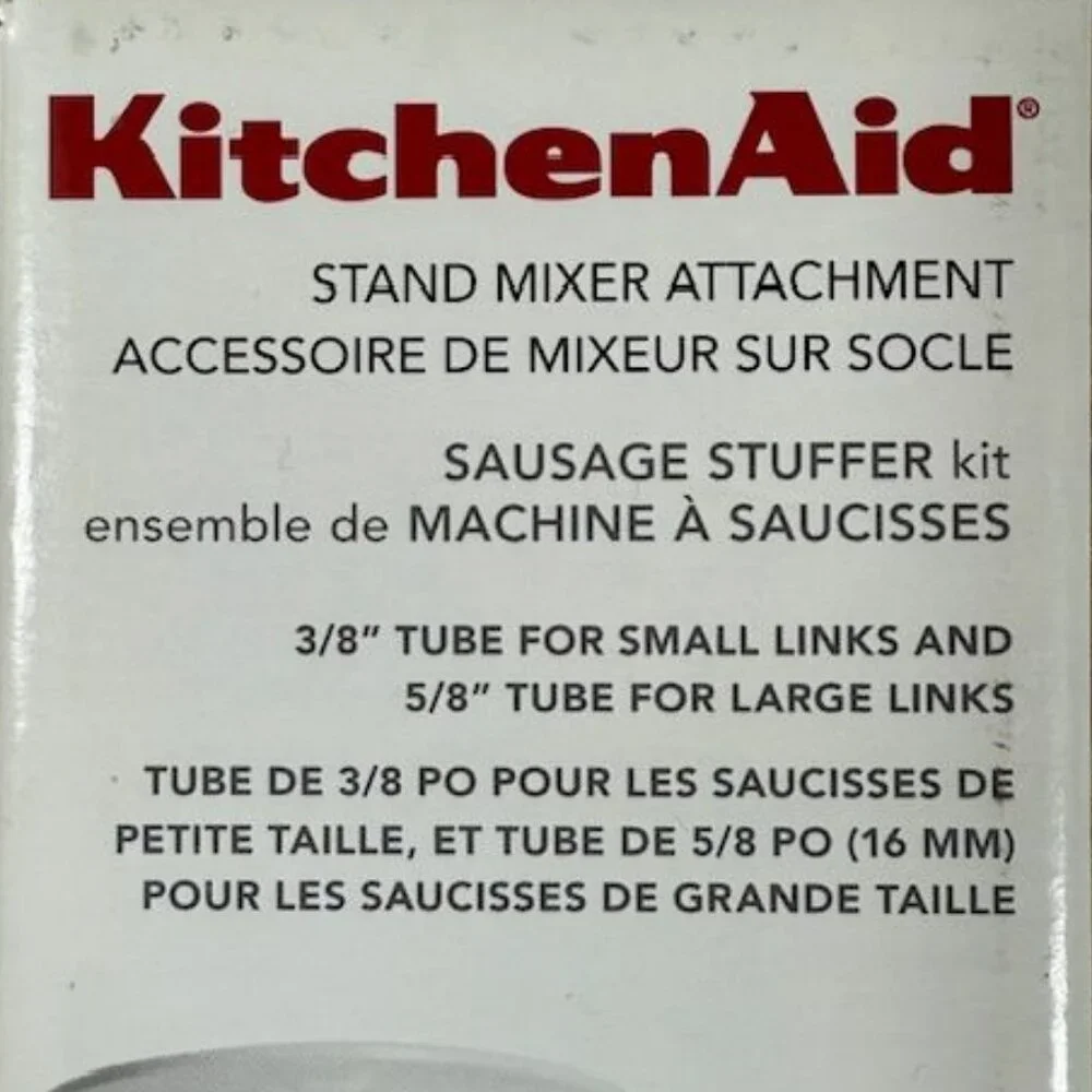 KitchenAid Sausage Stuffer Mixer Attachment + Home Sausage Making Book + Pricker - Picture 3 of 16